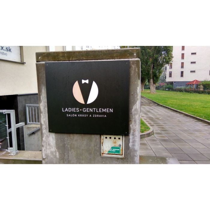 ladies gentlemen plastová reklamní cedule